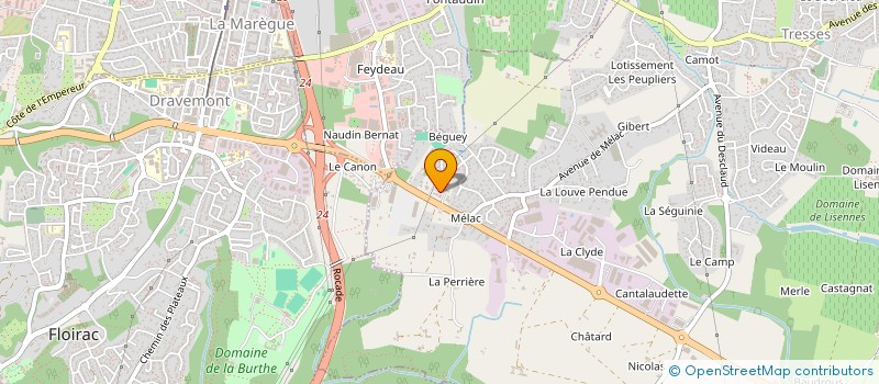 localisation de l'entreprise MADAME MELANIE LEREIN  FARGUES-SAINT-HILAIRE