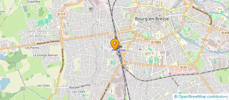 localisation de l'entreprise MADAME MELANIE LEROUX à BOURG-EN-BRESSE