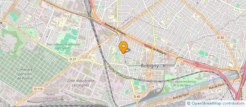 localisation de l'entreprise MADAME MELANIE LETANG  BOBIGNY