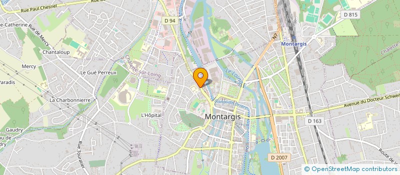 localisation de l'entreprise MADAME MELANIE LETOURNEUR à MONTARGIS
