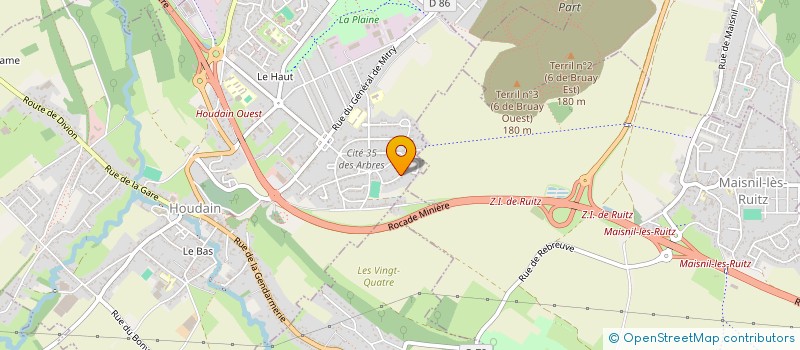 localisation de l'entreprise MADAME MELANIE LOMBART  HOUDAIN