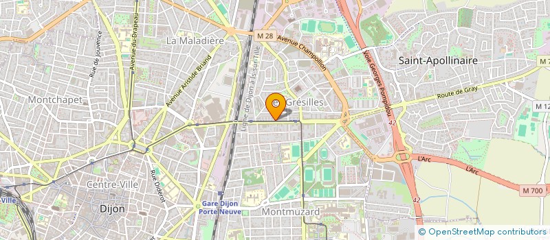 localisation de l'entreprise MADAME MELANIE LONGCHAL à DIJON