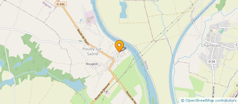 localisation de l'entreprise MADAME MELANIE LONGU  POUILLY-SUR-SAONE