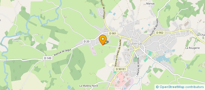 localisation de l'entreprise MADAME MELANIE LOPEZ  OBJAT