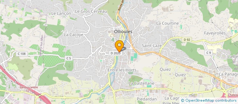 localisation de l'entreprise MADAME MELANIE LOPEZ  OLLIOULES