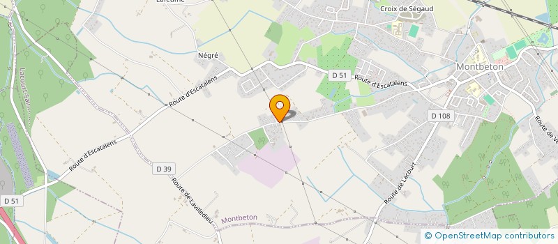 localisation de l'entreprise MADAME MELANIE LOPEZ  MONTBETON