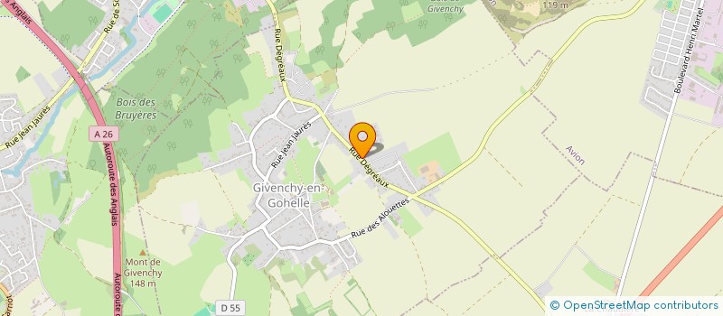 localisation de l'entreprise MADAME MELANIE LORTHIOIR  GIVENCHY-EN-GOHELLE