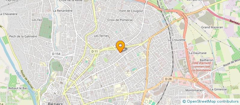 localisation de l'entreprise MADAME MELANIE LOURGUIOUI à BEZIERS