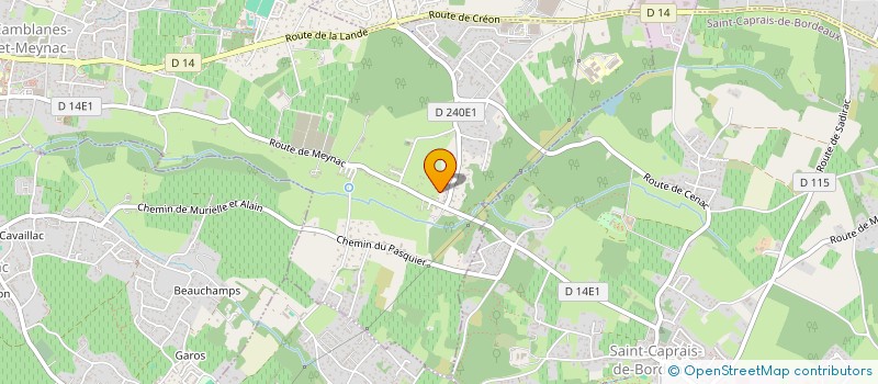 localisation de l'entreprise MADAME MELANIE LOZE  CAMBLANES-ET-MEYNAC