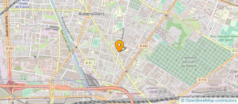 localisation de l'entreprise MADAME MELANIE LUTIN à AUBERVILLIERS