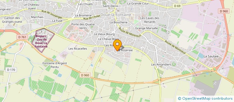 localisation de l'entreprise MADAME MELANIE MADELAINE  DOUE-EN-ANJOU