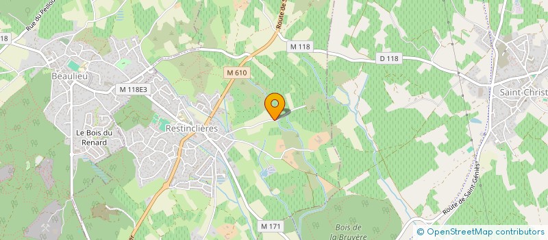 localisation de l'entreprise MADAME MELANIE MAGNIN  RESTINCLIERES