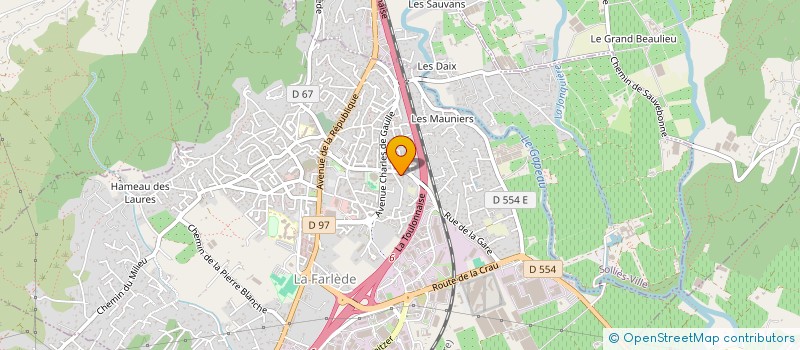 localisation de l'entreprise MADAME MELANIE MAGRO  LA FARLEDE