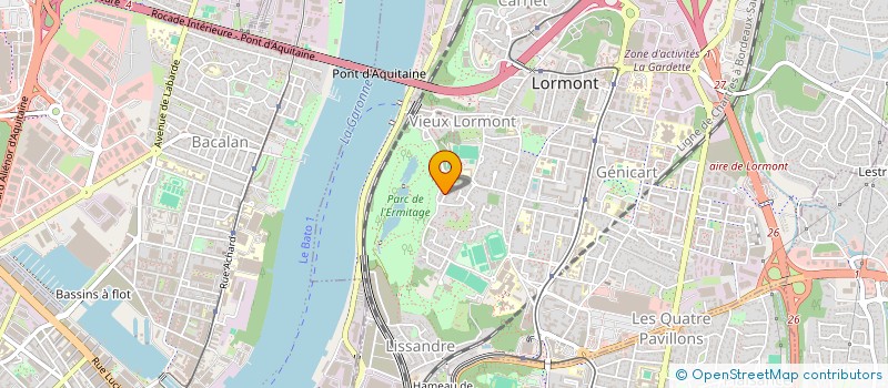 localisation de l'entreprise MADAME MELANIE MAJDLING  LORMONT