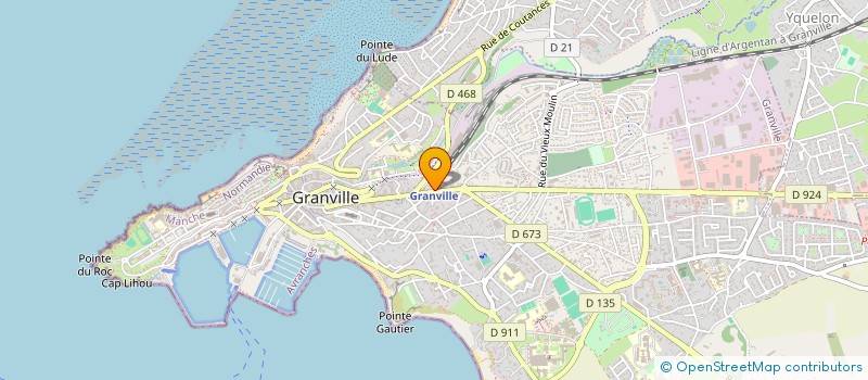 localisation de l'entreprise MADAME MELANIE MALHERBE  GRANVILLE