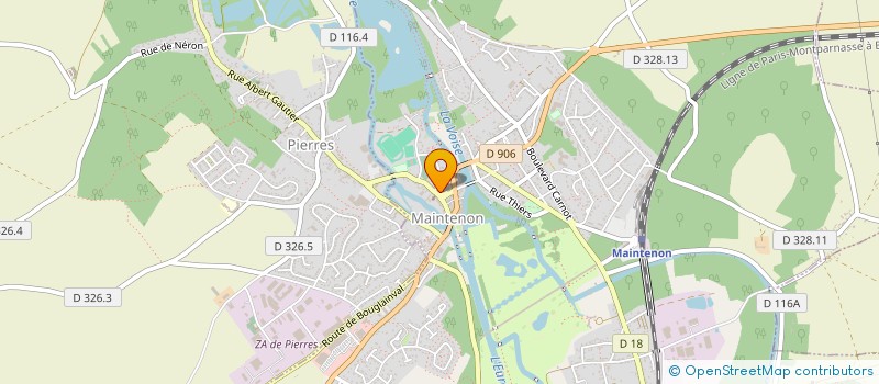 localisation de l'entreprise MADAME MELANIE MALICORNE à MAINTENON
