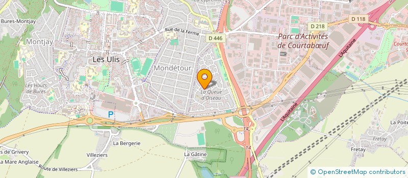 localisation de l'entreprise MADAME MELANIE MANJOT  LES ULIS