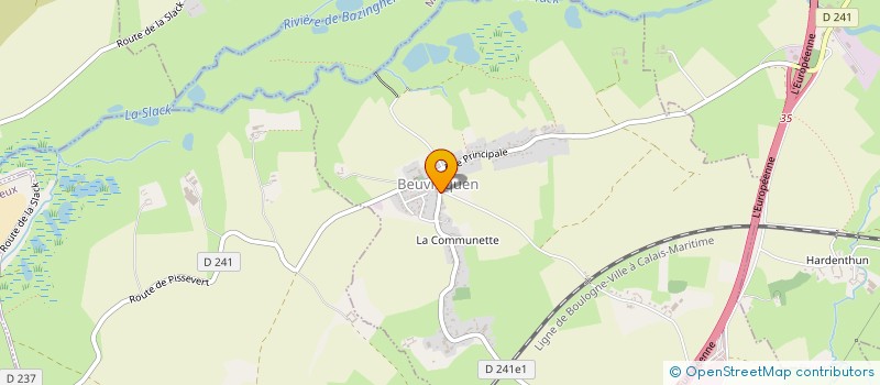 localisation de l'entreprise MADAME MELANIE MANTEL  BEUVREQUEN