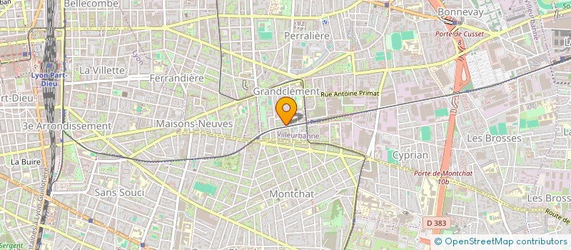 localisation de l'entreprise MADAME MELANIE MARCHAL  VILLEURBANNE