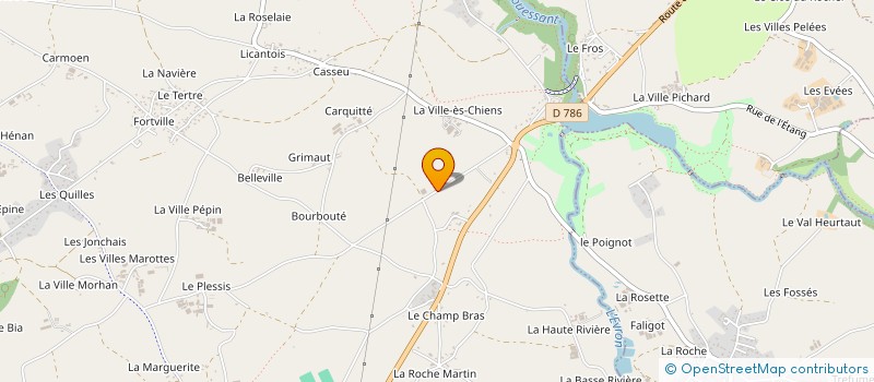 localisation de l'entreprise MADAME MELANIE MARCHAND  HILLION