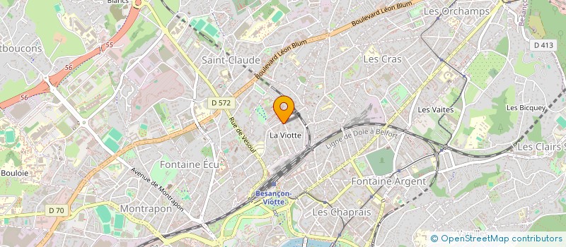 localisation de l'entreprise MADAME MELANIE MARCHESINI  BESANCON