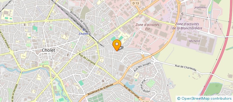 localisation de l'entreprise MADAME MELANIE MARCK à CHOLET