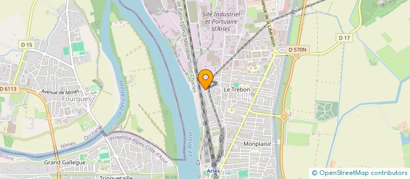 localisation de l'entreprise MADAME MELANIE MARCON  ARLES