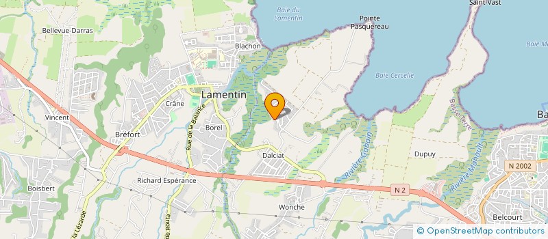 localisation de l'entreprise MADAME MELANIE MARILLAT  BAIE-MAHAULT