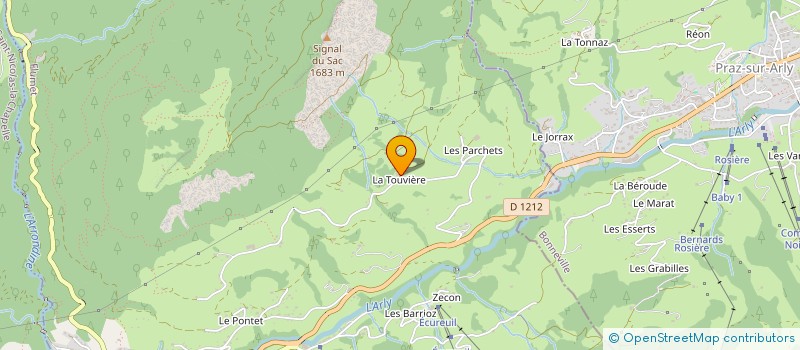 localisation de l'entreprise MADAME MELANIE MARIN-CUDRAZ  FLUMET