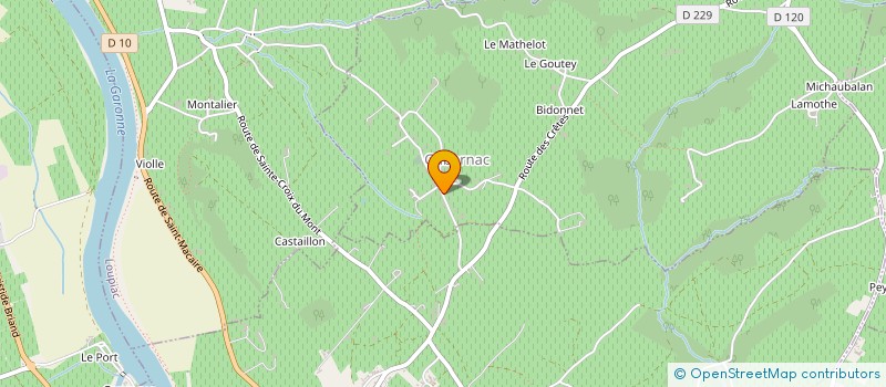 localisation de l'entreprise MADAME MELANIE MARMOTIN  GABARNAC