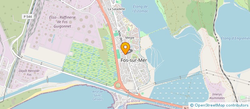 localisation de l'entreprise MADAME MELANIE MARQUIER  FOS-SUR-MER