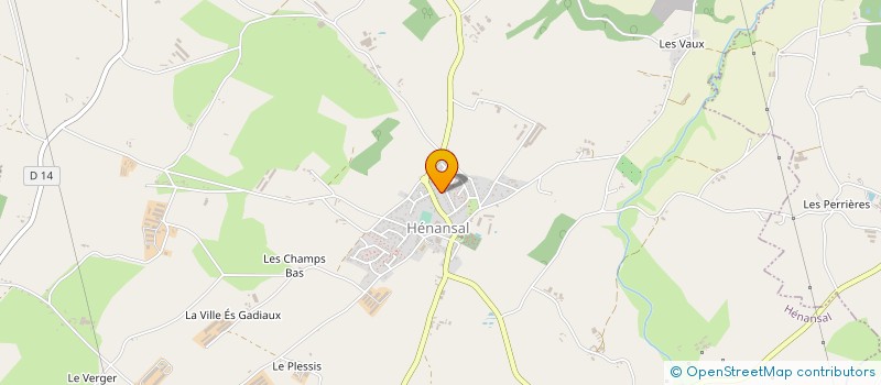 localisation de l'entreprise MADAME MELANIE MARTIN  HENANSAL