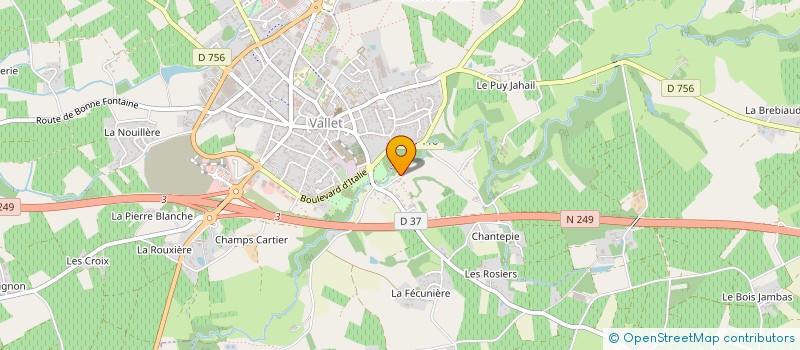 localisation de l'entreprise MADAME MELANIE MARTIN à VALLET
