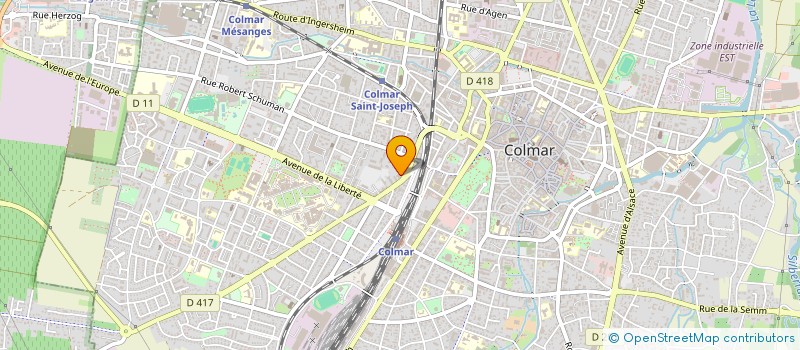 localisation de l'entreprise MADAME MELANIE MARTIN  COLMAR