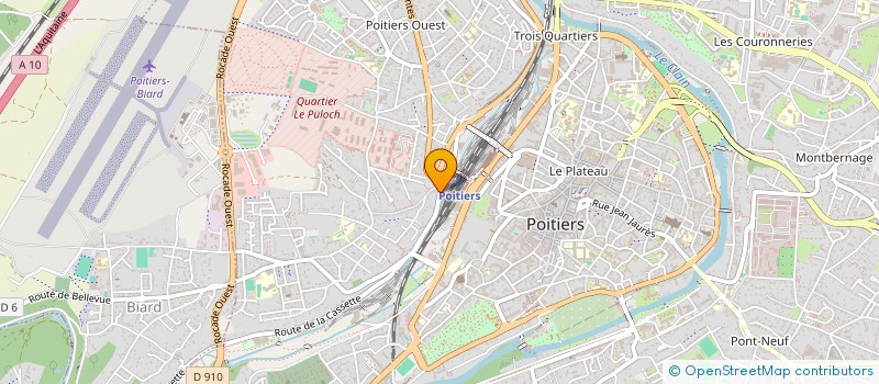 localisation de l'entreprise MADAME MELANIE MARTINEAU à POITIERS