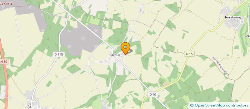 localisation de l'entreprise MADAME MELANIE MARTINEAU à AUSSAC-VADALLE