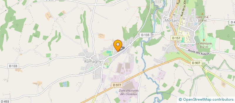 localisation de l'entreprise MADAME MELANIE MARY  ROMAGNY FONTENAY