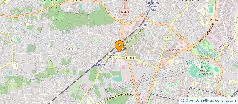 localisation de l'entreprise MADAME MELANIE MASCARENHAS VAZ  GROSLAY