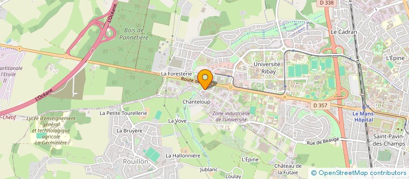 localisation de l'entreprise MADAME MELANIE MASCE  LE MANS