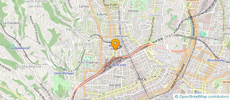 localisation de l'entreprise MADAME MELANIE MATHEVET  NICE