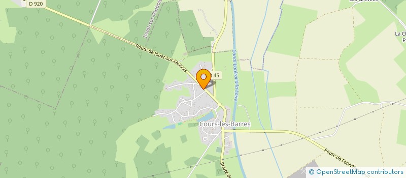 localisation de l'entreprise MADAME MELANIE MATHIAUD  COURS-LES-BARRES