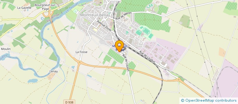 localisation de l'entreprise MADAME MELANIE MAUDET  MONTREUIL-BELLAY