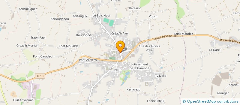 localisation de l'entreprise MADAME MELANIE MAURICE  CLEDER