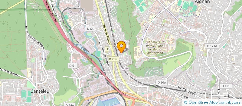 localisation de l'entreprise MADAME MELANIE MBIMBE-LECUYER  DEVILLE-LES-ROUEN