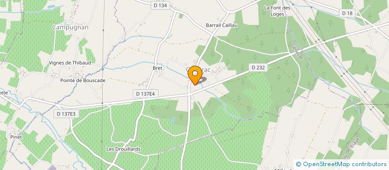 localisation de l'entreprise MADAME MELANIE MEGE  SAINT-QUENTIN-DE-BARON