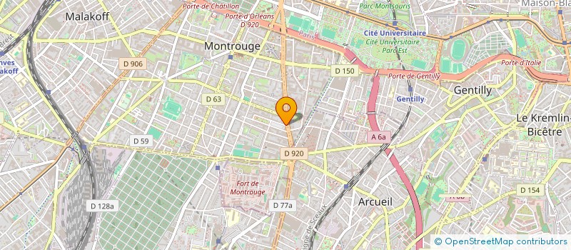 localisation de l'entreprise MADAME MELANIE MEIMOUN  MONTROUGE