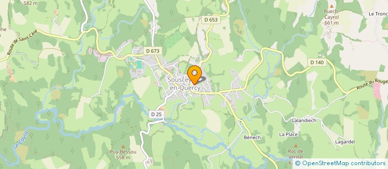 localisation de l'entreprise MADAME MELANIE MELANIE CALMEJANE  SOUSCEYRAC-EN-QUERCY