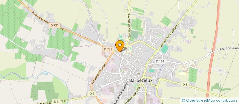 localisation de l'entreprise MADAME MELANIE MELON à BRIE SOUS BARBEZIEUX