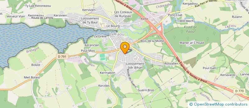 localisation de l'entreprise MADAME MELANIE MENESGUEN  LE FAOU