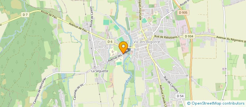 localisation de l'entreprise MADAME MELANIE MERCIER-TERRADE  VIC-EN-BIGORRE